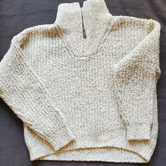 Urban Outfitters Zipper Pullover Cream Color XS-TP - Picture 2 of 7